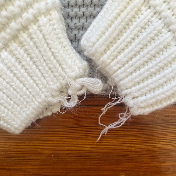 Grey striped knit sweater - Picture 6 of 6